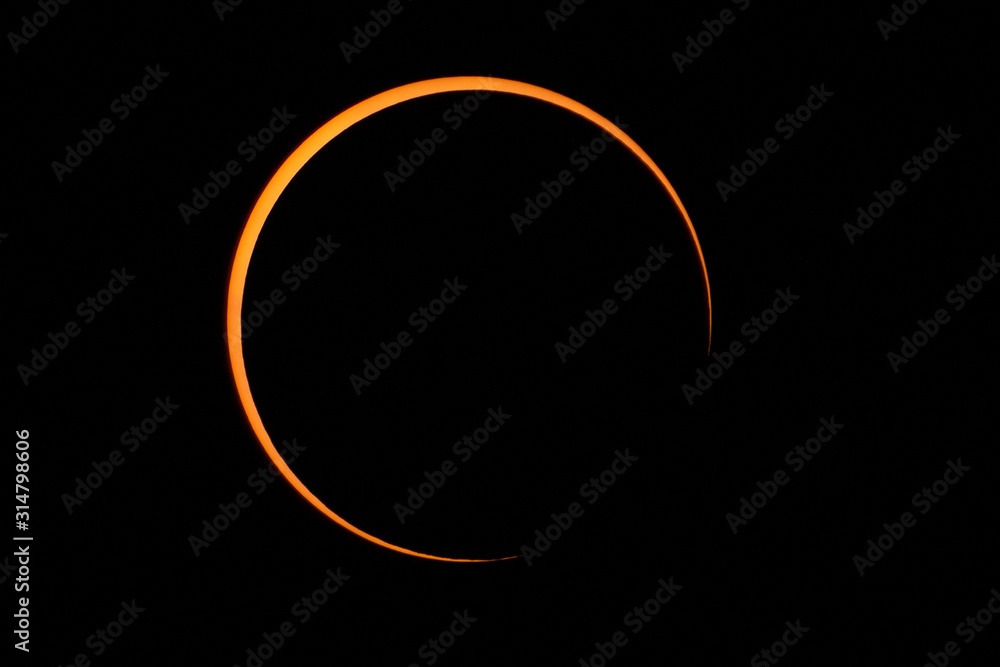 Canvas Prints close up image of annular solar eclipse