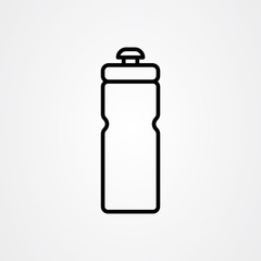 Sport bottle icon flat vector design