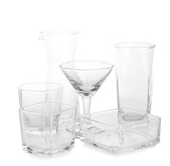 Empty glass isolated on white