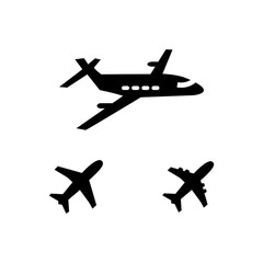 airplane vector icon illustration sign