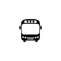 bus vector icon illustration sign