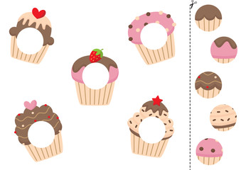 Set of cute love cards for valentine day.