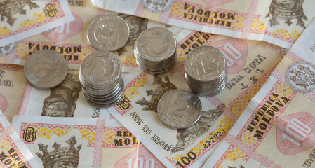 Cash of the Republic of Moldova. Leis are banknotes and coins, which are a tool of the Moldovan banking system.
