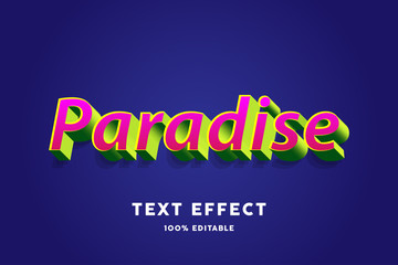 3D Bold green and red text effect