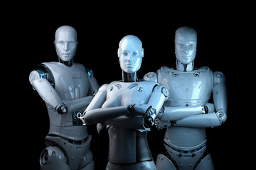 Group of cyborgs