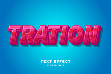 Red candy text effect, editable text