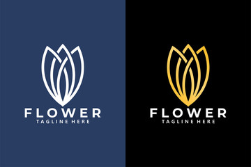 flower logo icon vector isolated