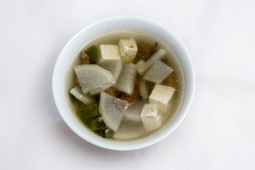 Korean food beef radish soup which is called soegogi muguk