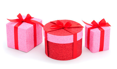 Gift boxes, gifts on a white background isolated.