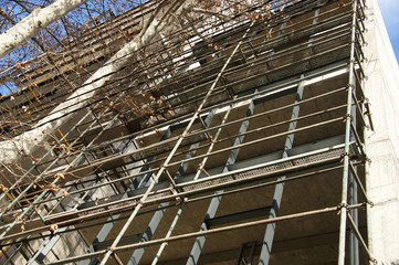 building under construction. New construction made of concrete