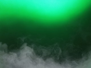 Smoke white group on light green and dark green background