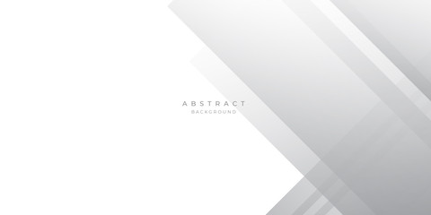 Simple White Grey Silver Box Rectangle Abstract Background Vector Presentation Design