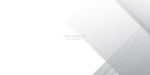 Simple White Grey Silver Box Rectangle Abstract Background Vector Presentation Design