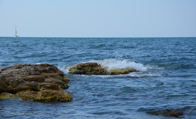 Sea rocky shore