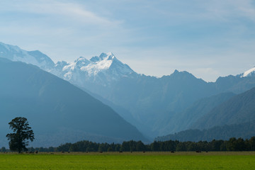 Mt. Cook in New Zealand national park southen island, natural landscape background