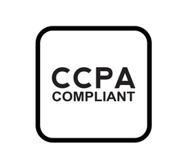 California Consumer Privacy Act icon vector isolated