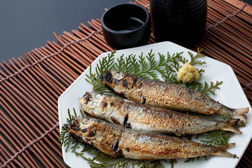 　いわしの焼き魚