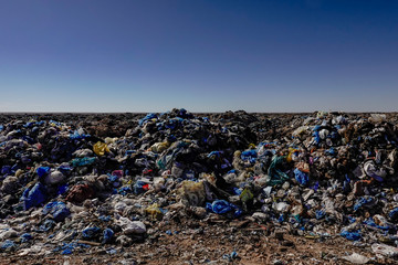 Marsa Matruh, Egypt A public landfill out in the desert where the garbage is burned