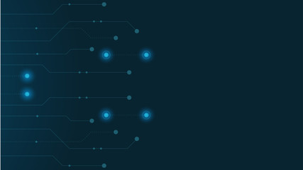 Abstract geometric Circuit connect lines and dots.Simple technology graphic background.Illustration Vector design Network technology and Connection concept.