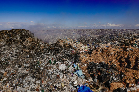 Marsa Matruh, Egypt A public landfill out in the desert where the garbage is burned