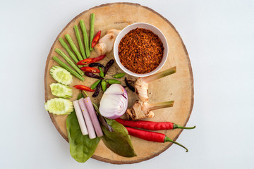 Slatternly chilli. Pepper water. with vegetables