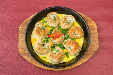 Fried Dumplings with Cheese - Chinese Food 