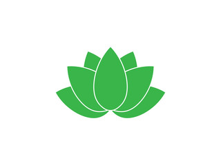 Flower, lotus icon. Vector illustration, flat design.