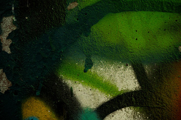 Photo of an old cracked paint wall