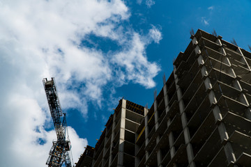 Photo of a multi-storey building under construction