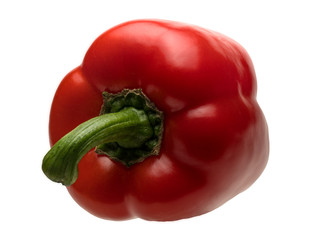 Graphic resources of an isolated object of sweet bell pepper on a white background