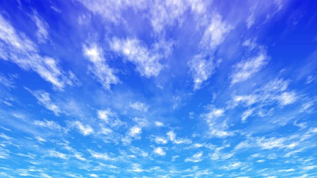CG  青空に流れる雲