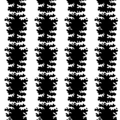 Seamless pattern with trees silhouette. Vector hand drawn illustration on a beautiful background.