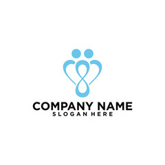 Logo design template for clinic. Medical & Healthcare logo design template. medicine logo