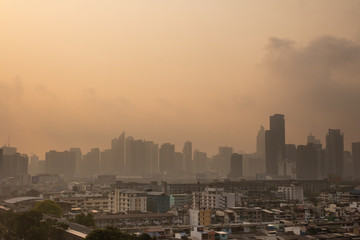 PM2.5 dust in the air in Bangkok Steadily increasing