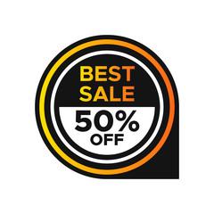 Luxury gold sale label tag vector design template. Discount offer label template.