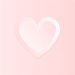 Shape of heart symbols of love flying on pink background. EPS10 Vector illustration use for Mother's, Valentine's Day, birthday greeting card.