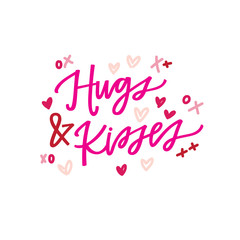 Fototapeta na wymiar Hugs and Kisses