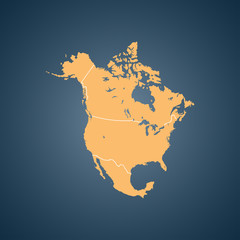 map of North America