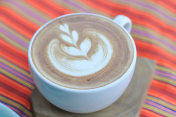 hot cappuccino or hot coffee