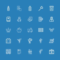 Editable 25 doctor icons for web and mobile