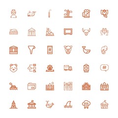 Editable 36 big icons for web and mobile