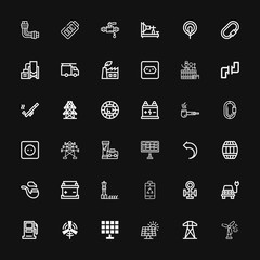 Editable 36 supply icons for web and mobile