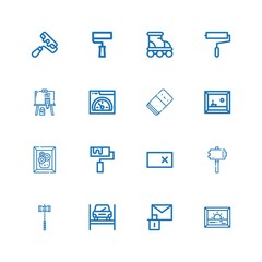 Editable 16 improvement icons for web and mobile