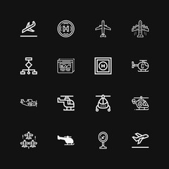 Editable 16 landing icons for web and mobile