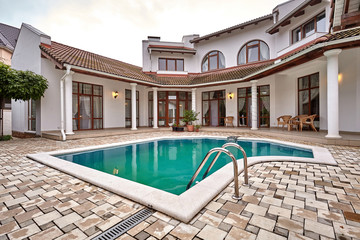 house with pool