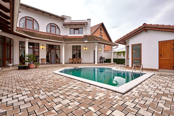 house with pool