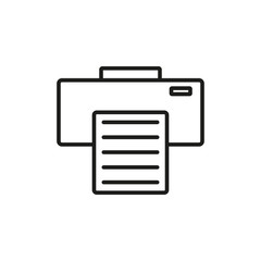 Printer icon.  Design template vector