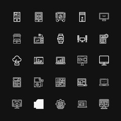 Editable 25 display icons for web and mobile