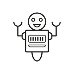 Robot icon.  Design template vector