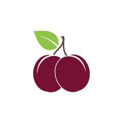 Plum logo vector icon design